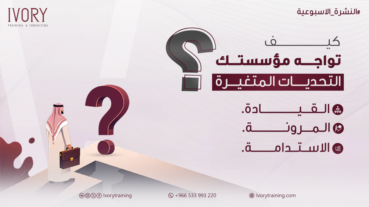كيف تواجه مؤسستك التحديات المتغيرة؟ القيادة، المرونة، والاستدامة