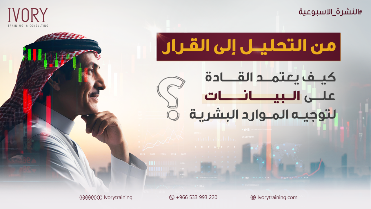 من التحليل الى القرار: كيف يعتمد القادة على البيانات لتوجيه الموارد البشرية؟
