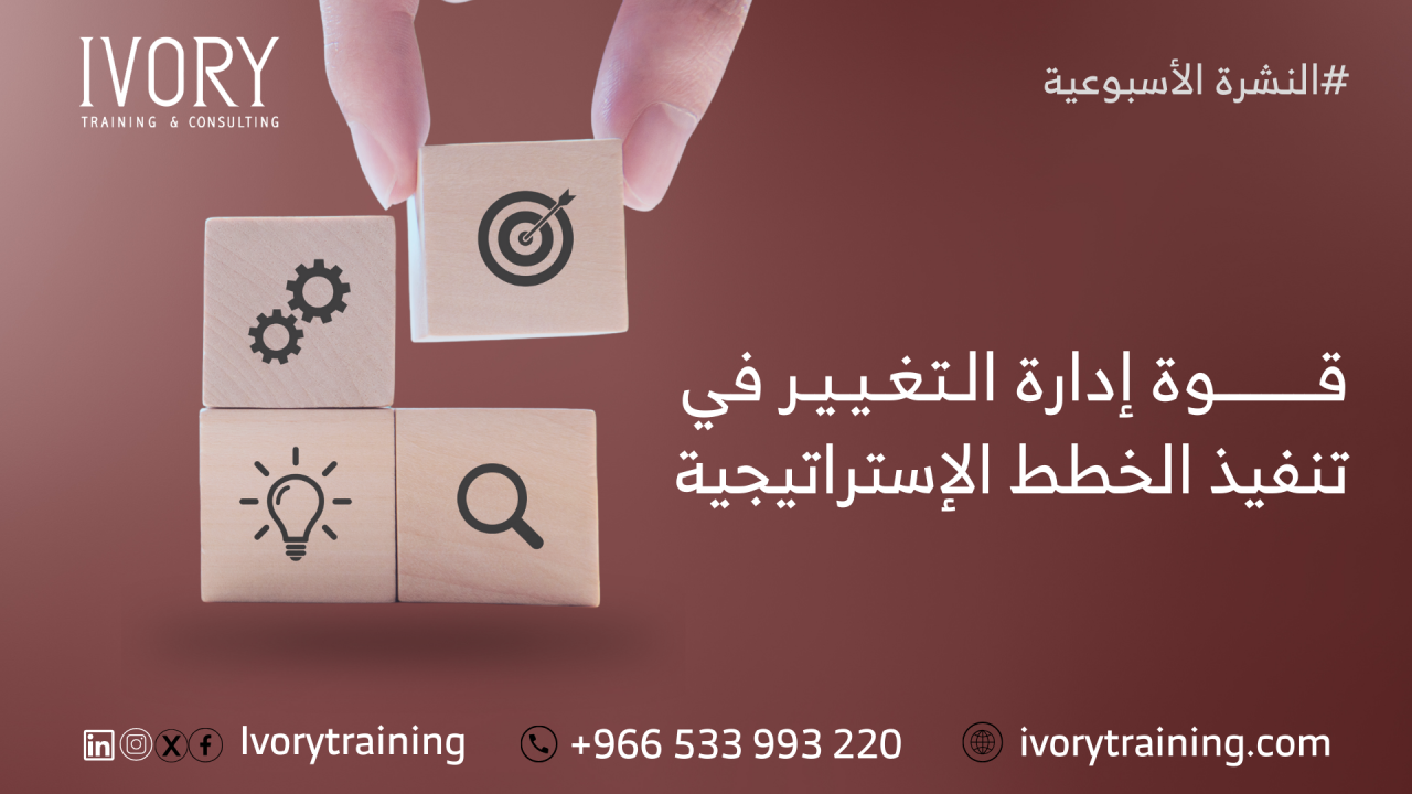 قوة إدارة التغيير في تنفيذ الخطط الإستراتيجية